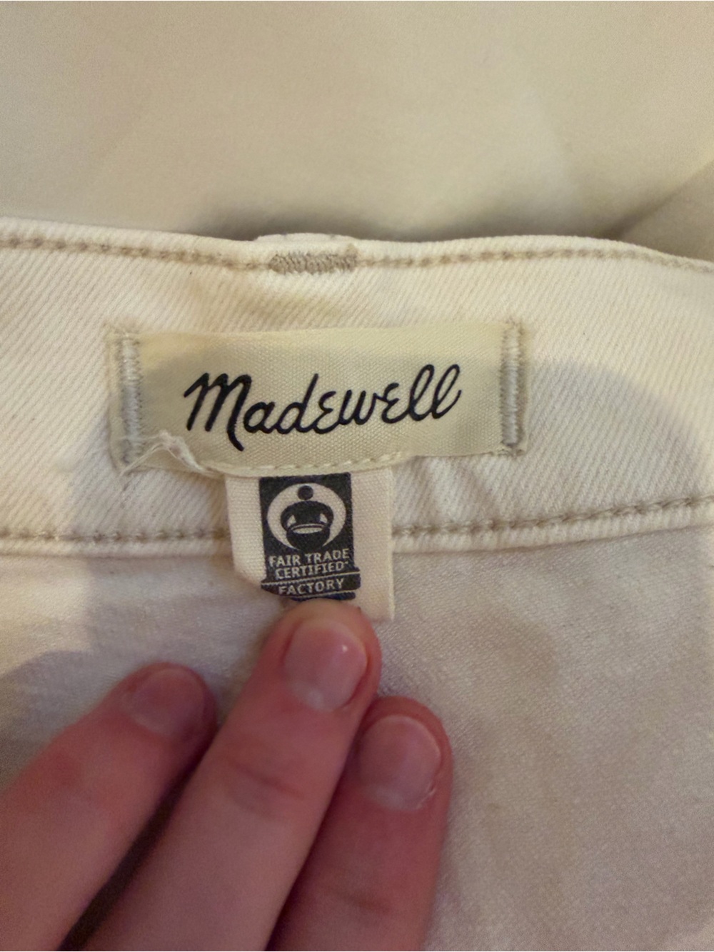 Madewell 90s straight white jeans - Picture 3 of 5